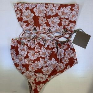 Acacia Mundaka One Piece Rust Magnolia NWT